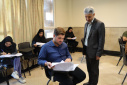بازدید معاون آموزشی دانشگاه از روند برگزاری آزمون جامع
