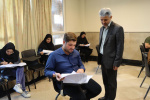 بازدید معاون آموزشی دانشگاه از روند برگزاری آزمون جامع