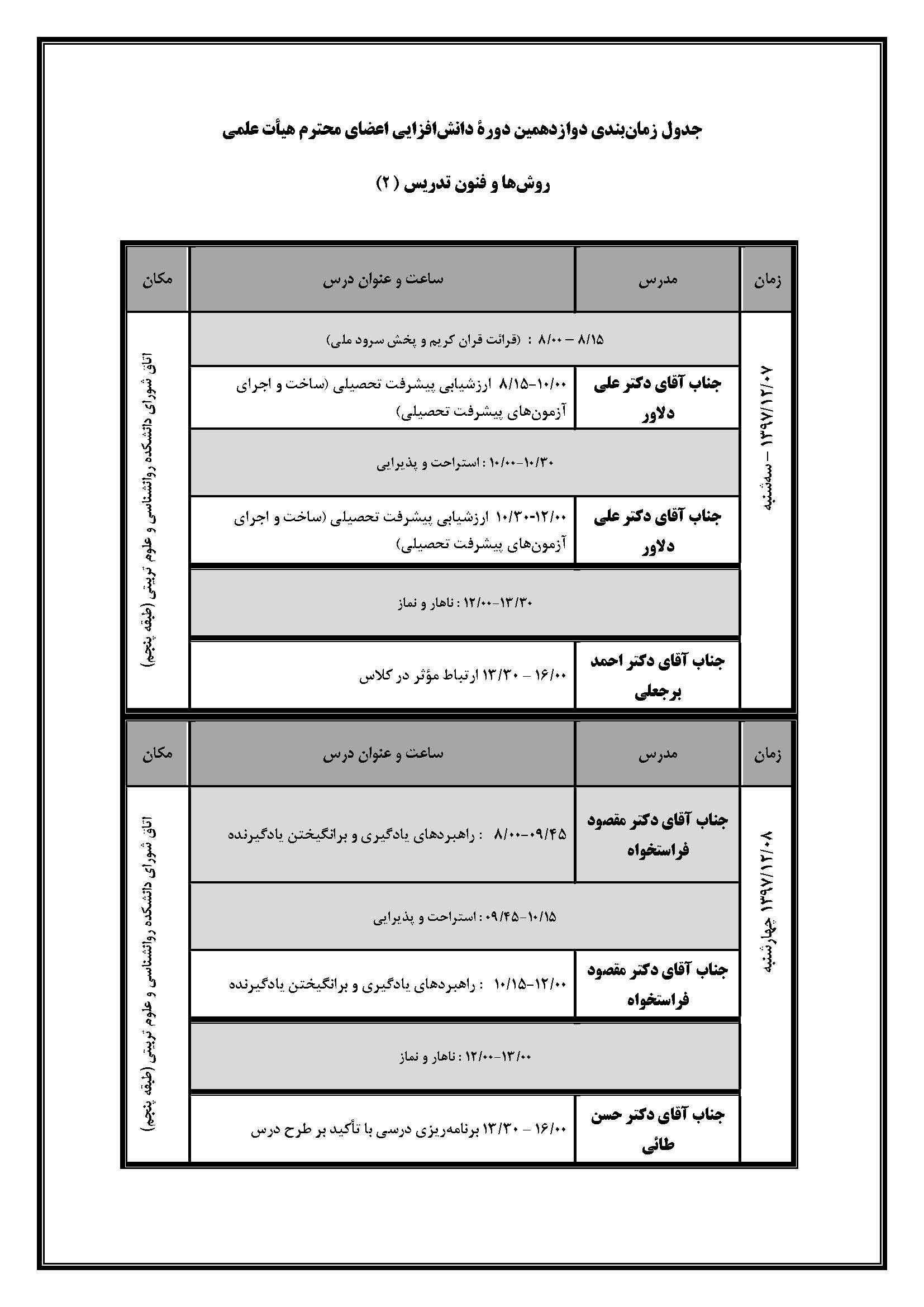 آغاز ثبت‌نام دوازدهمین دورۀ دانش افزایی و توانمندسازی اعضای هیأت علمی