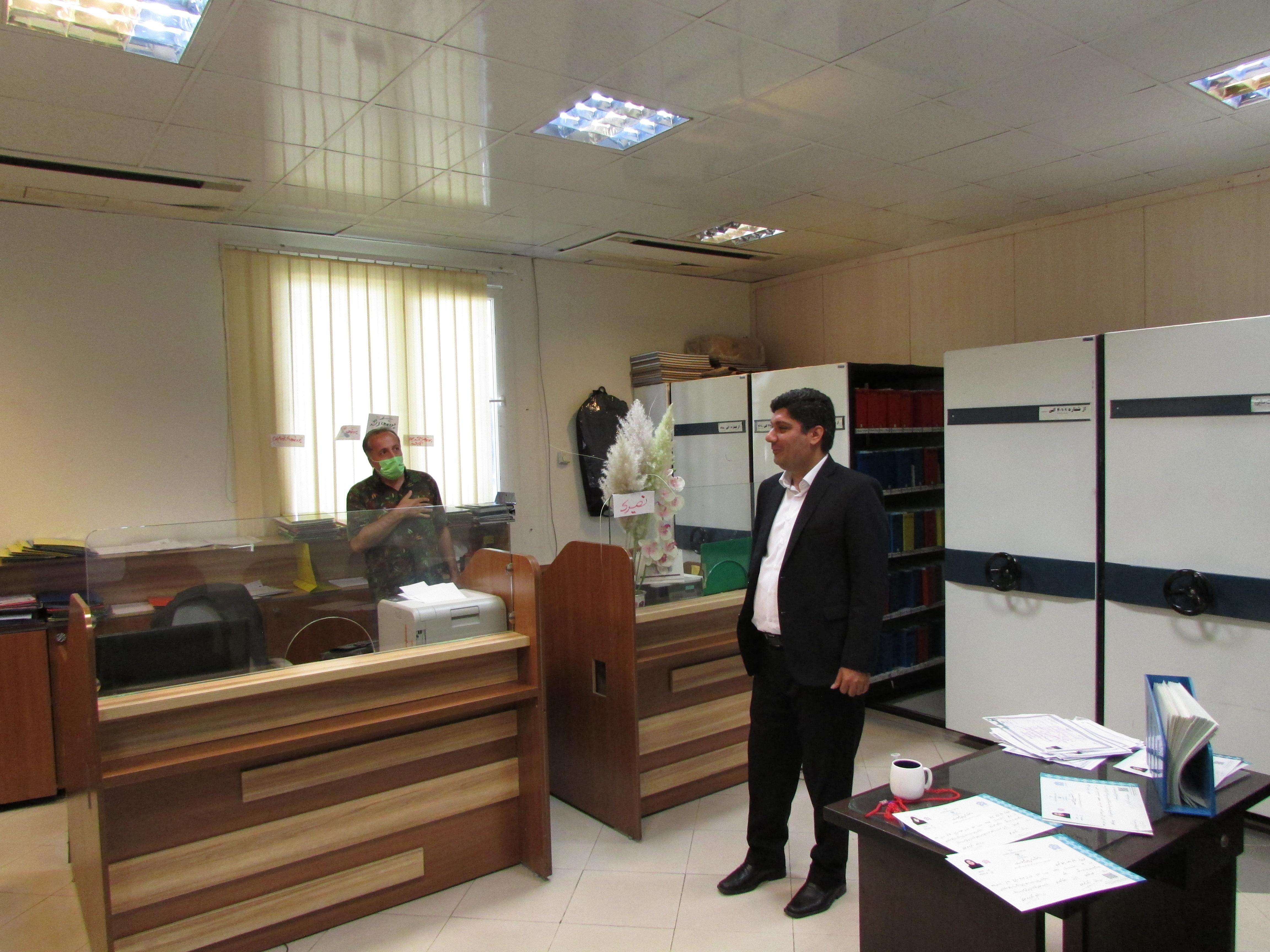 دیدار دکتر آدمی معاون آموزشی دانشگاه با کارکنان حوزه آموزش